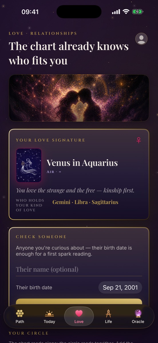 Love — your love signature and compatibility