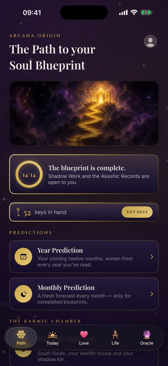 The Path — fourteen seals, keys remaining